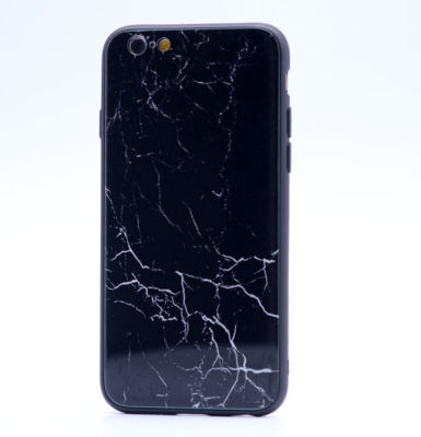 Apple iPhone 7 Kılıf Zore Ebruli Cam Kapak Yeni Desen - 7