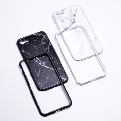 Apple iPhone 7 Kılıf Zore Mermerli Devrim Cam Kapak - 2