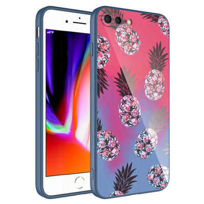 Apple iPhone 7 Plus Case Camera Protected Patterned Hard Silicone Zore Epoksi Cover - 6
