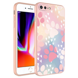Apple iPhone 7 Plus Case Camera Protected Patterned Hard Silicone Zore Epoksi Cover - 7