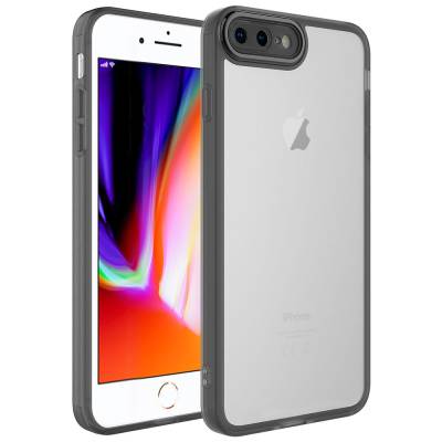 Apple iPhone 7 Plus Case Camera Protected Transparent Zore Post Cover - 1
