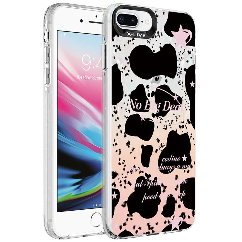 Apple iPhone 7 Plus Case Marble Pattern Zore Marbello Cover - 1