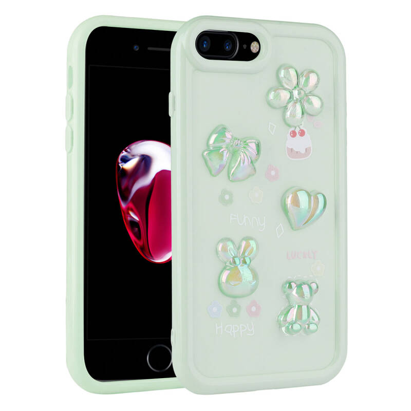 Apple iPhone 7 Plus Case Relief Figured Shiny Zore Toys Silicone Cover - 5