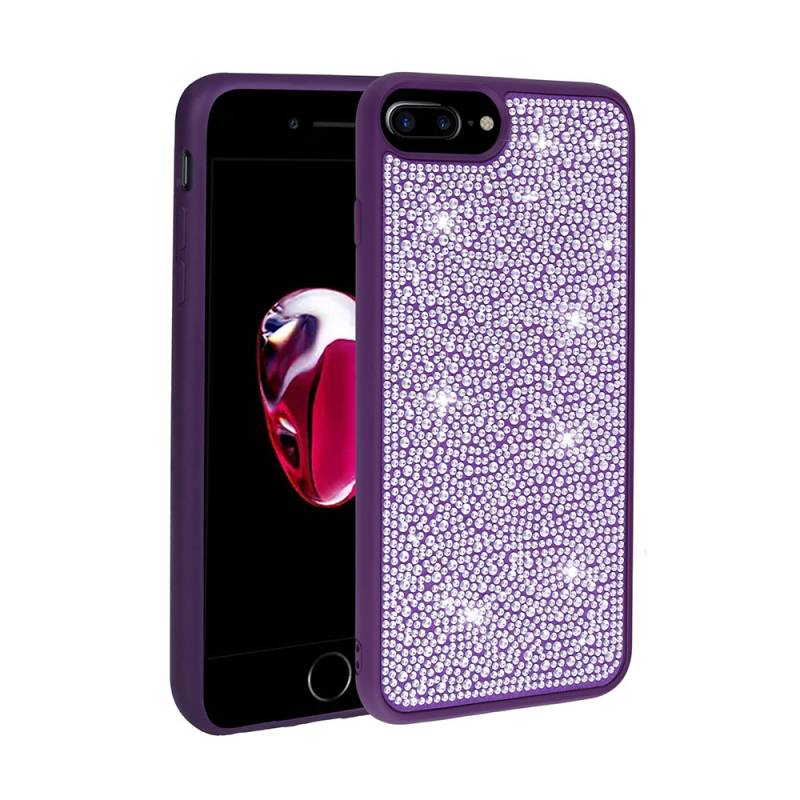 Apple iPhone 7 Plus Case Shiny Stone Design Zore Stone Cover - 6