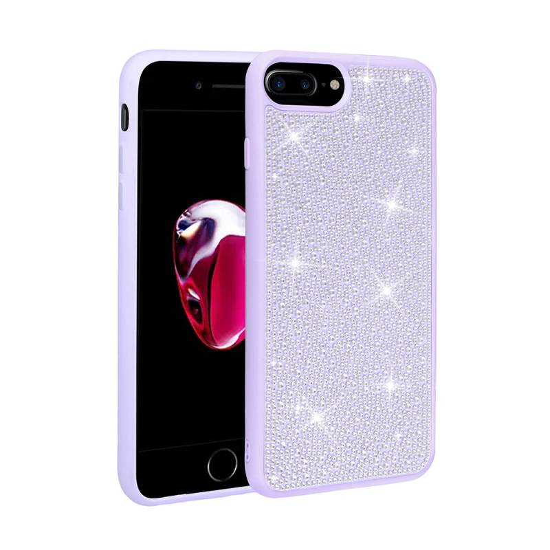 Apple iPhone 7 Plus Case Shiny Stone Design Zore Stone Cover - 5