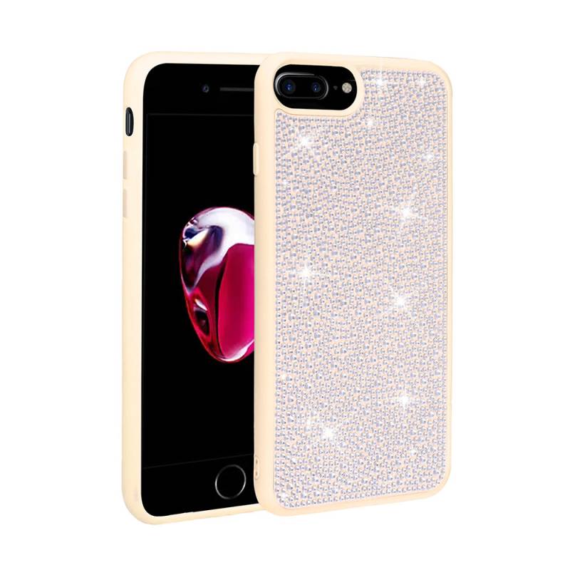 Apple iPhone 7 Plus Case Shiny Stone Design Zore Stone Cover - 4