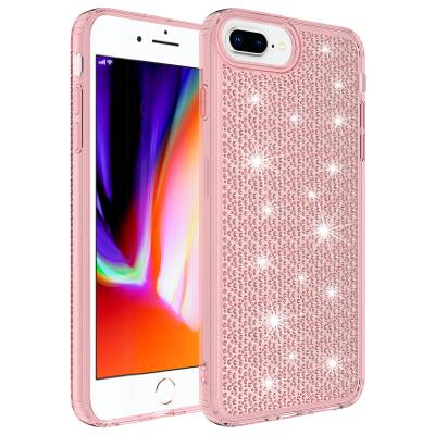 Apple iPhone 7 Plus Case With Airbag Shiny Design Zore Snow Cover - 2