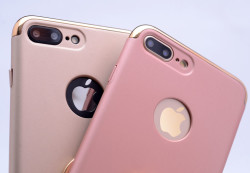 Apple iPhone 7 Plus Kılıf Zore 3 Parçalı Yüzüklü Rubber Kapak - 5