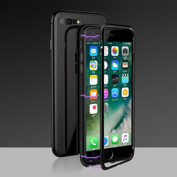 Apple iPhone 7 Plus Kılıf Zore Devrim Mıknatıslı Cam Kapak - 4
