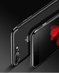Apple iPhone 7 Plus Kılıf Zore Dört Köşeli Lazer Silikon Kapak - 3