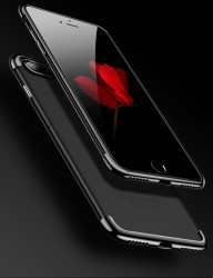 Apple iPhone 7 Plus Kılıf Zore Dört Köşeli Lazer Silikon Kapak - 5