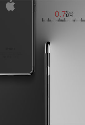 Apple iPhone 7 Plus Kılıf Zore Dört Köşeli Lazer Silikon Kapak - 6