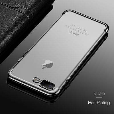 Apple iPhone 7 Plus Kılıf Zore Dört Köşeli Lazer Silikon Kapak - 9