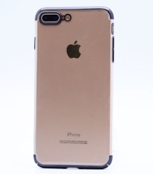 Apple iPhone 7 Plus Kılıf Zore Tareks Şeffaf Kapak - 1