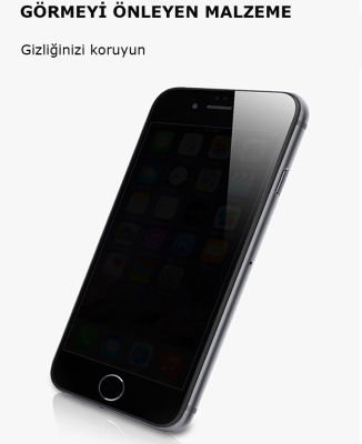 Apple iPhone 7 Zore Kor Privacy Cam Ekran Koruyucu - 6