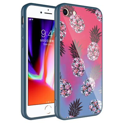 Apple iPhone 8 Case Camera Protected Patterned Hard Silicone Zore Epoksi Cover - 7