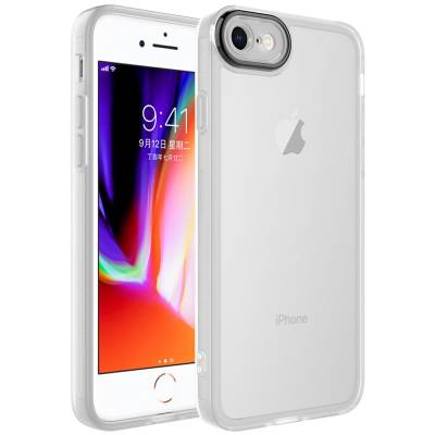 Apple iPhone 8 Case Camera Protected Transparent Zore Post Cover - 8