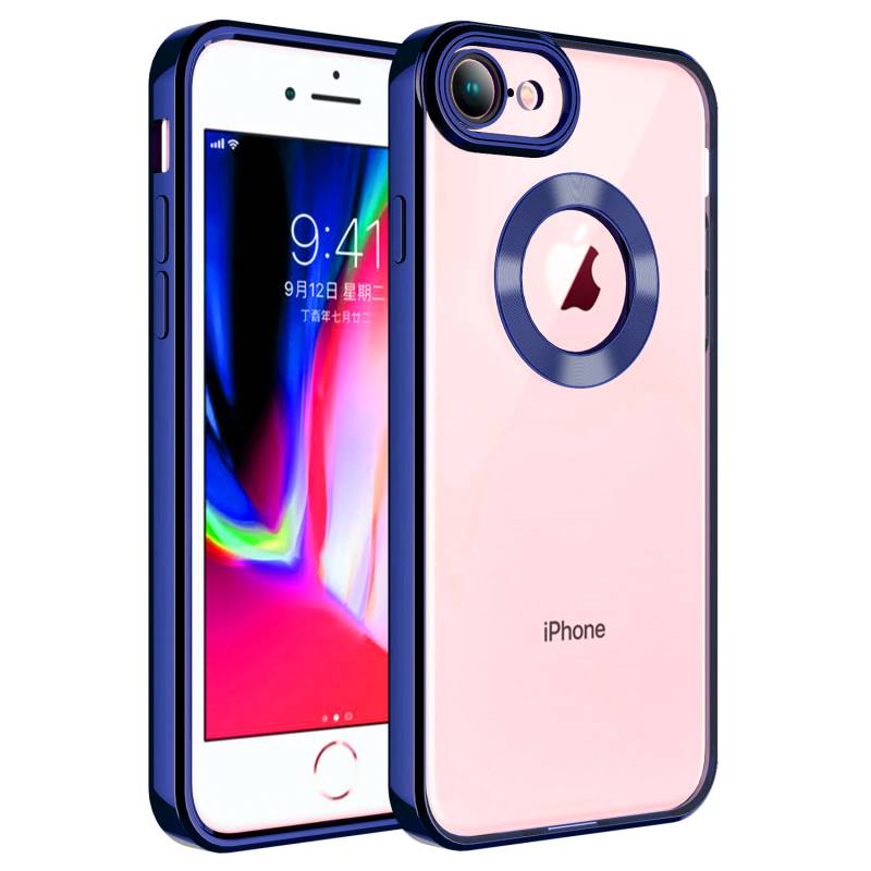 Apple iPhone 8 Case Camera Protected Zore Omega Cover With Logo - 7