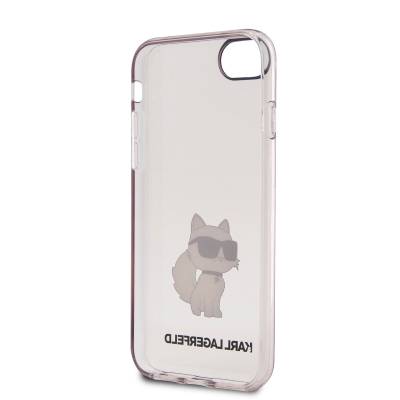 Apple iPhone 8 Case Karl Lagerfeld Transparent Choupette Design Cover - 5