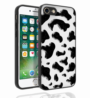 Apple iPhone 8 Case Patterned Camera Protected Glossy Zore Nora Cover - 1