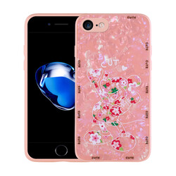 Apple iPhone 8 Case Patterned Hard Silicone Zore Mumila Cover - 1