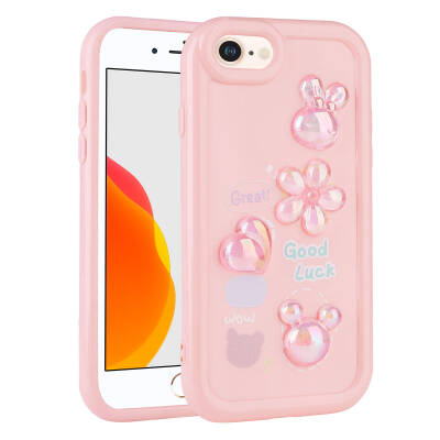 Apple iPhone 8 Case Relief Figured Shiny Zore Toys Silicone Cover - 6