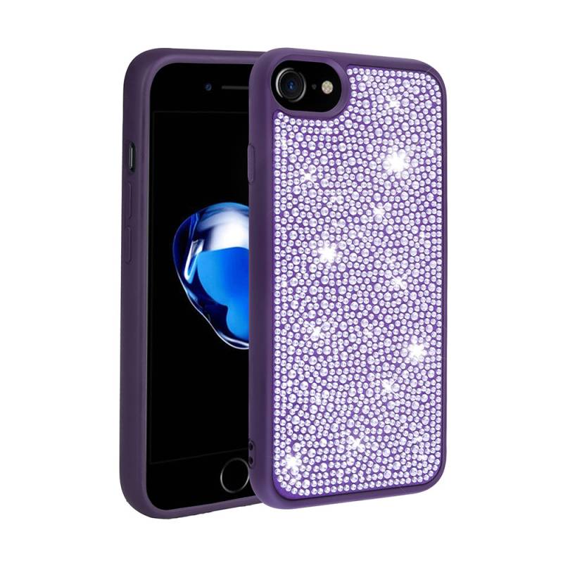 Apple iPhone 8 Case Shiny Stone Design Zore Stone Cover - 6