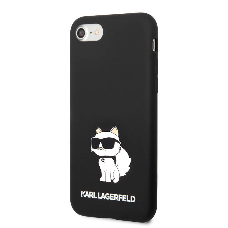 Apple iPhone 8 Kılıf Karl Lagerfeld Silikon Choupette Dizayn Kapak - 3