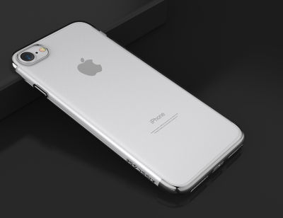 Apple iPhone 8 Kılıf Zore Dört Köşeli Lazer Silikon Kapak - 1