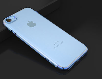 Apple iPhone 8 Kılıf Zore Dört Köşeli Lazer Silikon Kapak - 8