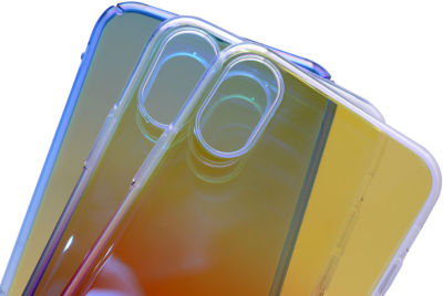 Apple iPhone X Kılıf Zore Renkli Transparan Kapak - 5