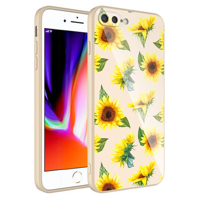 Apple iPhone 8 Plus Case Camera Protected Patterned Hard Silicone Zore Epoksi Cover - 4