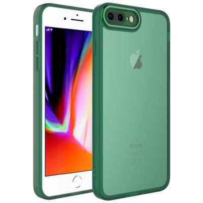 Apple iPhone 8 Plus Case Camera Protected Transparent Zore Post Cover - 4