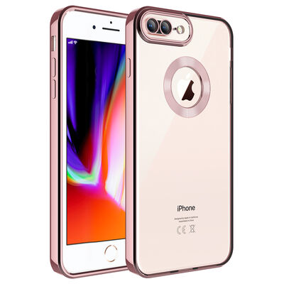 Apple iPhone 8 Plus Case Camera Protected Zore Omega Cover With Logo - 5