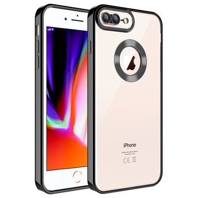 Apple iPhone 8 Plus Case Camera Protected Zore Omega Cover With Logo - 3