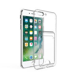 Apple iPhone 8 Plus Case Card Holder Transparent Zore Setra Clear Silicone Cover - 1
