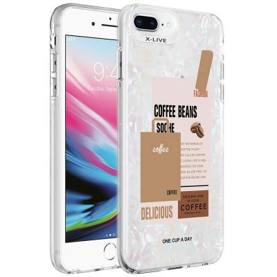 Apple iPhone 8 Plus Case Marble Pattern Zore Marbello Cover - 2
