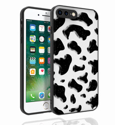 Apple iPhone 8 Plus Case Patterned Camera Protected Glossy Zore Nora Cover - 4
