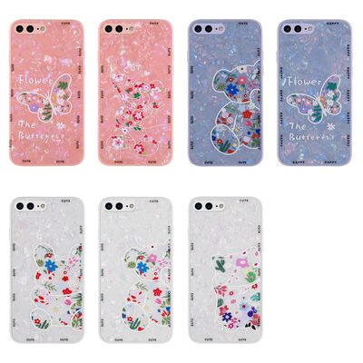 Apple iPhone 8 Plus Case Patterned Hard Silicone Zore Mumila Cover - 2