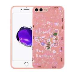 Apple iPhone 8 Plus Case Patterned Hard Silicone Zore Mumila Cover - 3
