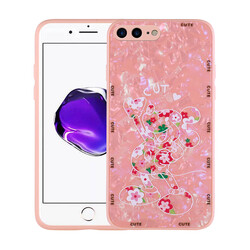 Apple iPhone 8 Plus Case Patterned Hard Silicone Zore Mumila Cover - 4
