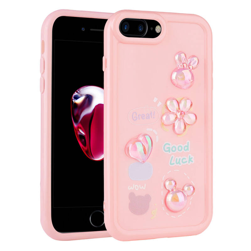 Apple iPhone 8 Plus Case Relief Figured Shiny Zore Toys Silicone Cover - 4