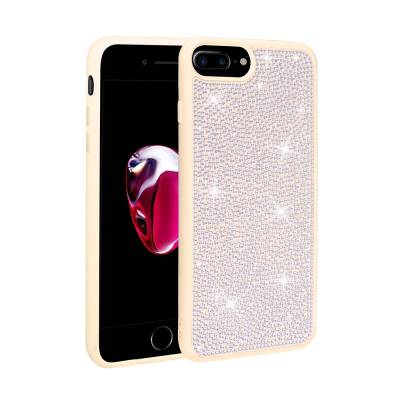 Apple iPhone 8 Plus Case Shiny Stone Design Zore Stone Cover - 4