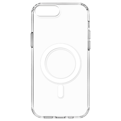 Apple iPhone 8 Plus Case with Magsafe Charging Transparent Hard PC Zore Embos Cover - 1