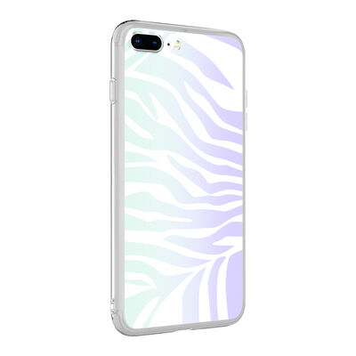 Apple iPhone 8 Plus Case Zore M-Blue Patterned Cover - 3
