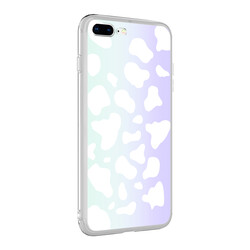 Apple iPhone 8 Plus Case Zore M-Blue Patterned Cover - 4