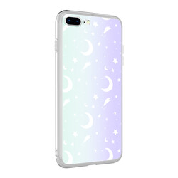Apple iPhone 8 Plus Case Zore M-Blue Patterned Cover - 6