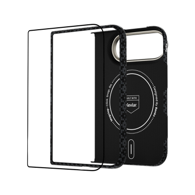 Apple iPhone Duo Benks ArmorAir ArmorGrid Grand Combo Üçlü Aksesuar Seti (Ön Arka Kevlar Karbon Kapak + Ekran Koruyucu) - 7