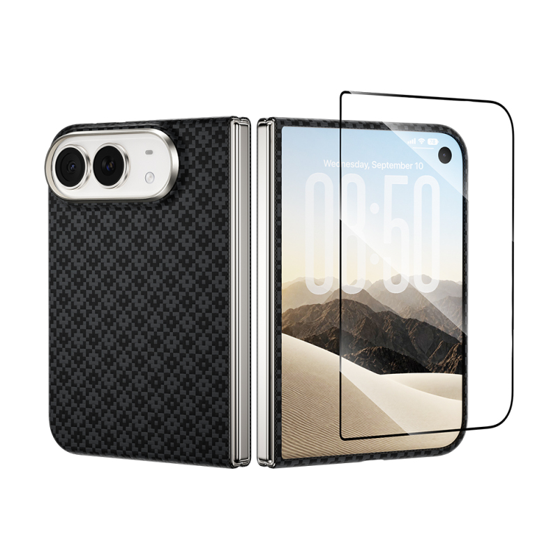 Apple iPhone Duo Benks ArmorAir ArmorGrid Grand Combo Üçlü Aksesuar Seti (Ön Arka Kevlar Karbon Kapak + Ekran Koruyucu) - 9