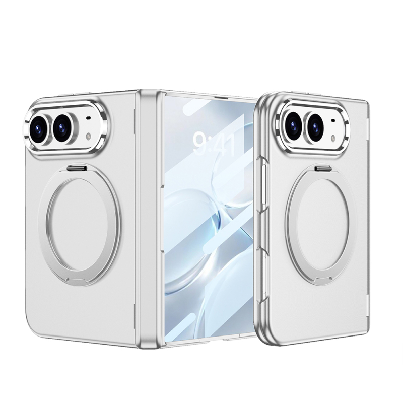 Apple iPhone Duo Case M-safe Charging Enabled Zore Kipta KPT-07 Ring Stand Hard PC Cover - 2